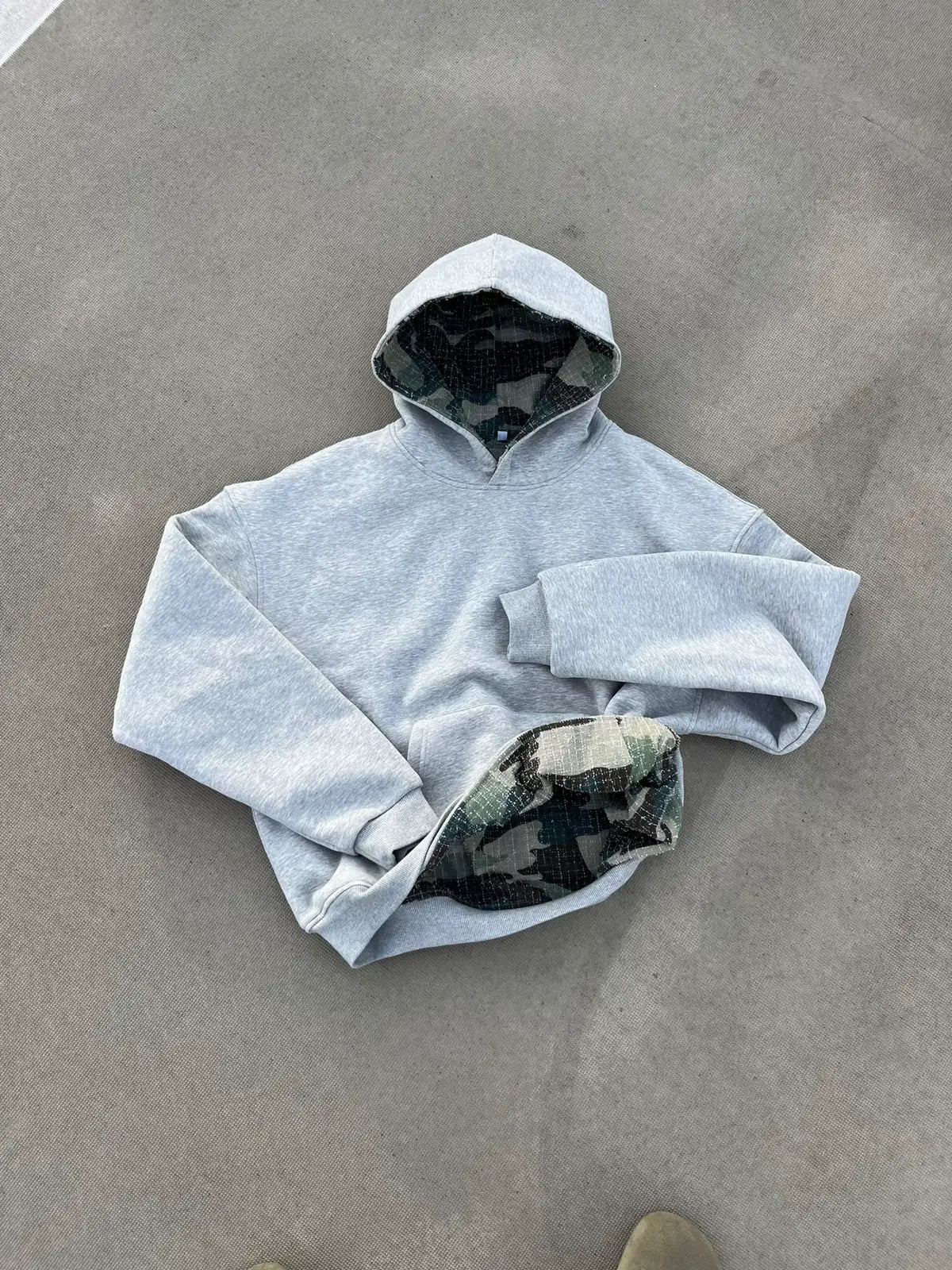Reversible Camo-Grey Hoodie